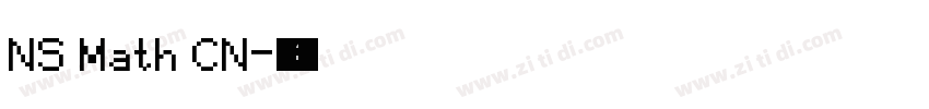 NS Math CN字体转换